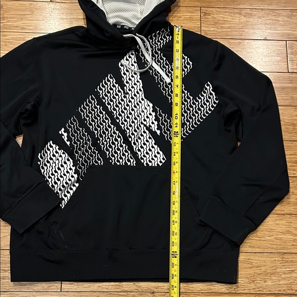 Nike Sporty Gorpcore Black and White Graphic Hoodie Men’s Large - Picture 3 of 6